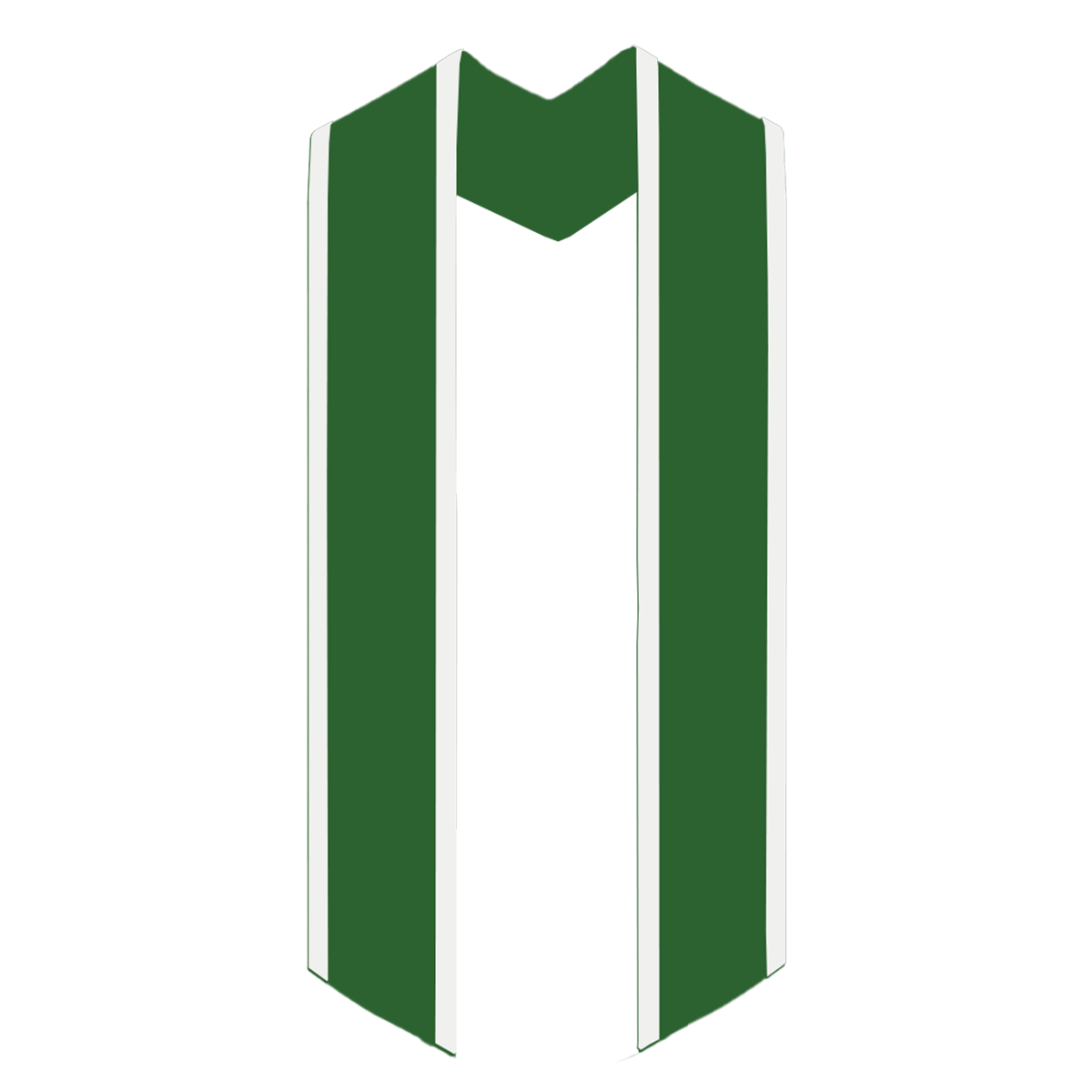 Greek Multi-Color Printed Graduation Stole with Crest - DIG