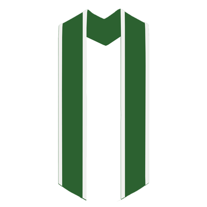 Greek Multi-Color Printed Graduation Stole with Crest - DIG