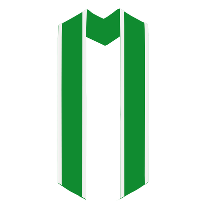 Greek Multi-Color Printed Graduation Stole with Crest - DIG