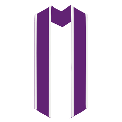 Greek Multi-Color Printed Graduation Stole with Crest - DIG