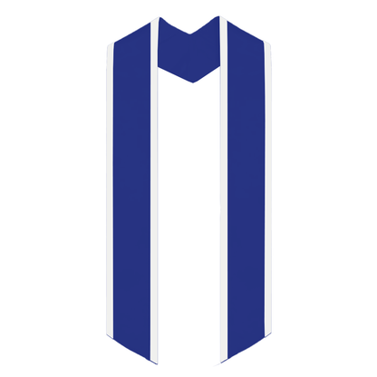 Greek Multi-Color Printed Graduation Stole with Crest - DIG