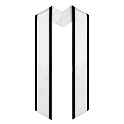 Greek Multi-Color Printed Graduation Stole with Crest - DIG