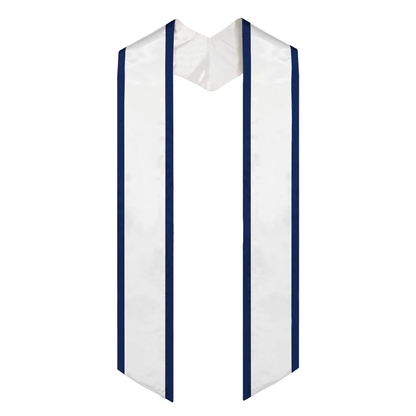 Greek Multi-Color Printed Graduation Stole with Crest - DIG