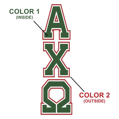 Custom Sorority California Wave Wash Sweatpants with Two-Tone Varsity Letters