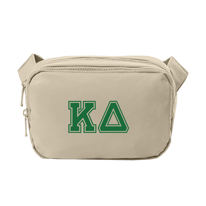 Sorority Print Matte Dual-Compartment Crossbody