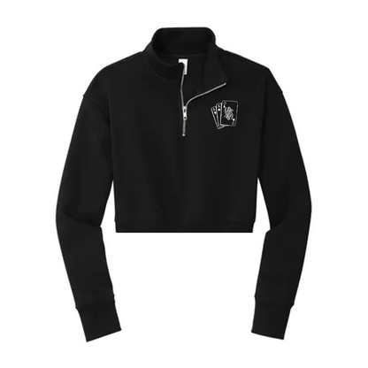 Sorority Fleece Crop Half Zip, Card Design