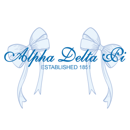 Sorority Crop Spaghetti Tank, Script Bow Design