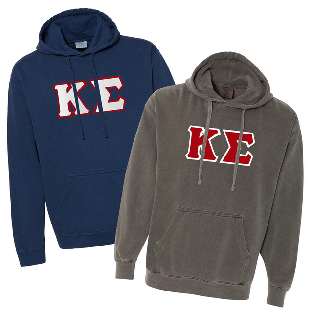 Fraternity Comfort Color Hooded Sweatshirt, 2-Pack Bundle Deal