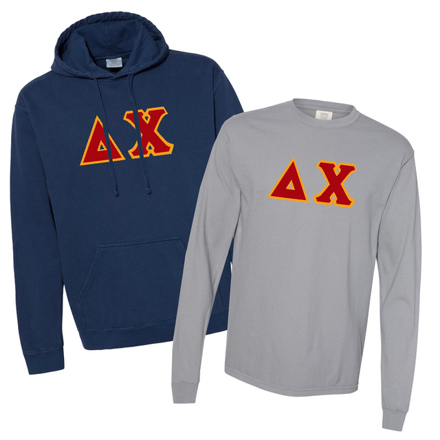 Fraternity Comfort Color Hoodie and Long Sleeve, Package Deal