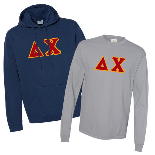 Fraternity Comfort Color Hoodie and Long Sleeve, Package Deal