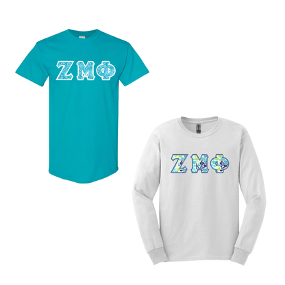Greek Letter T-Shirt and Long-Sleeve Shirt, Package Deal - TWILL