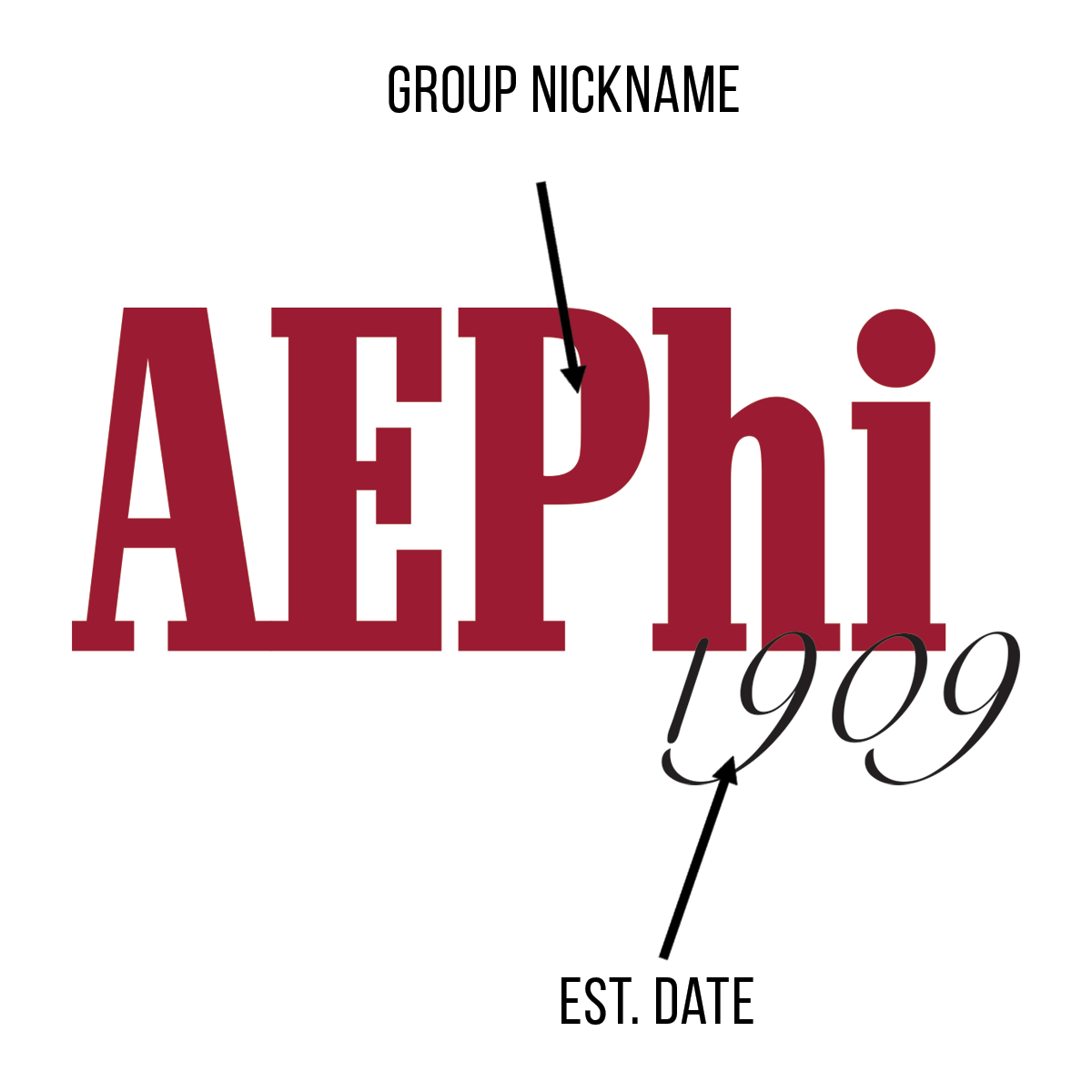 Sorority Garment Dye Fleece Short with Name & Established Date