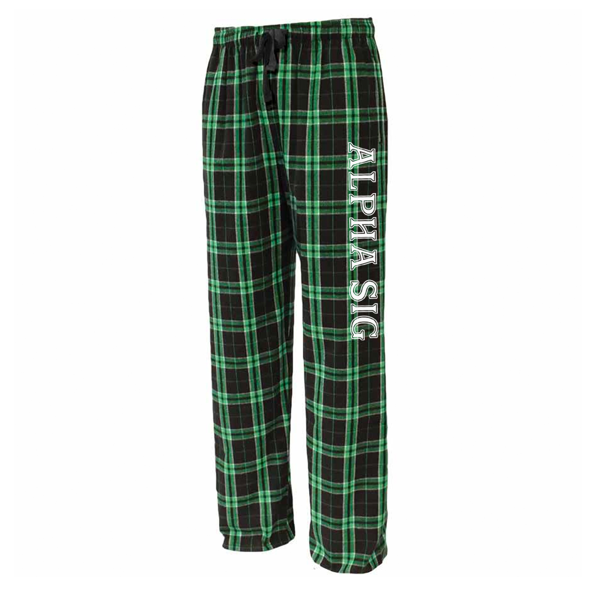 Greek Flannel Pants, Printed Nickname - FLNP - CAD