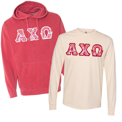Greek Garment-Dyed Hoodie and Long Sleeve, Package Deal - TWILL