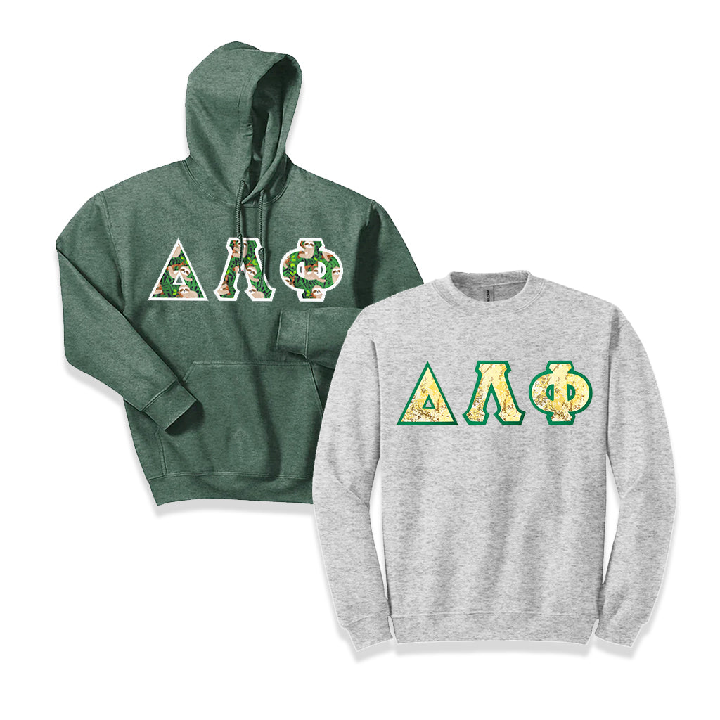 Fraternity Letters Merch Fraternity Hoodie and Crewneck Sweatshirt Package | Something Greek