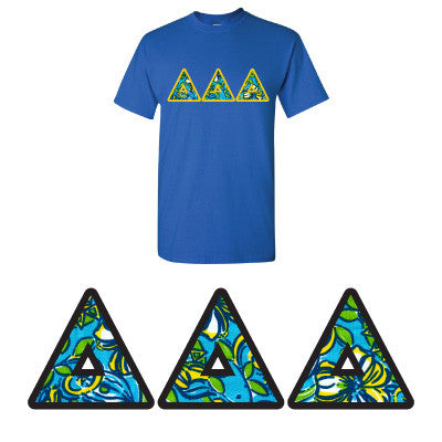 Sorority Printed Pattern T-Shirt - Gildan 5000 - DIG