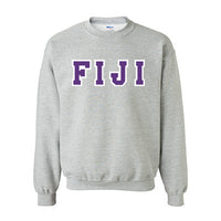 FIJI Fraternity Standards Crewneck Sweatshirt - Gildan 18000 - Twill