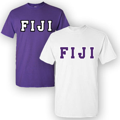 FIJI Lettered T-Shirt, 2-Pack Bundle Deal - TWILL