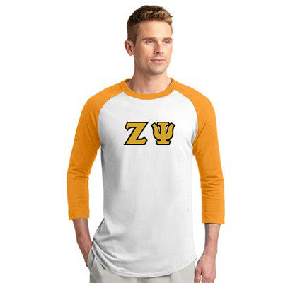 Zeta Psi Raglan Baseball Tee - T200 - TWILL