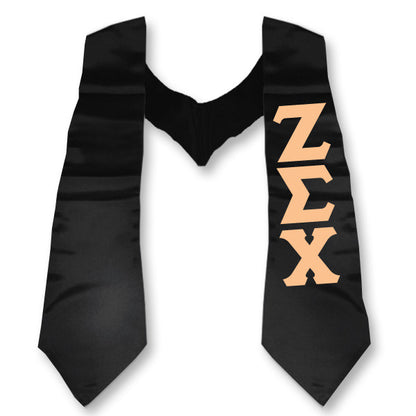 Zeta Sigma Chi Printed Budget Graduation Stole - CAD