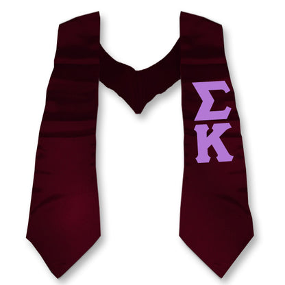 Sigma Kappa Printed Budget Graduation Stole - CAD