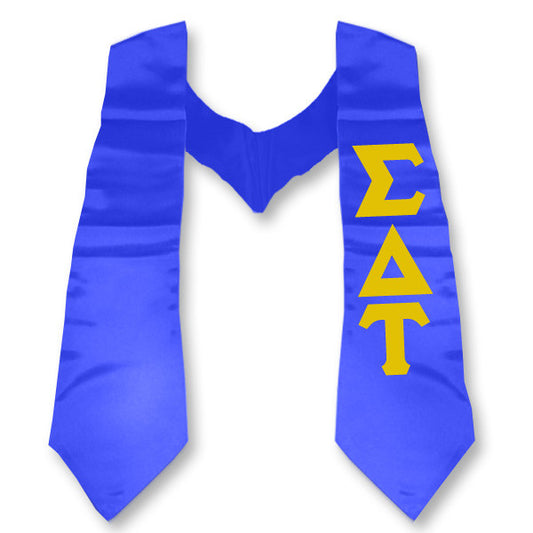 Sigma Delta Tau Printed Budget Graduation Stole - CAD