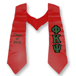 Phi Kappa Psi Graduation Stole with Twill Letters - TWILL