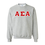 Alpha Sigma Alpha Standards Crewneck Sweatshirt - G180 - TWILL