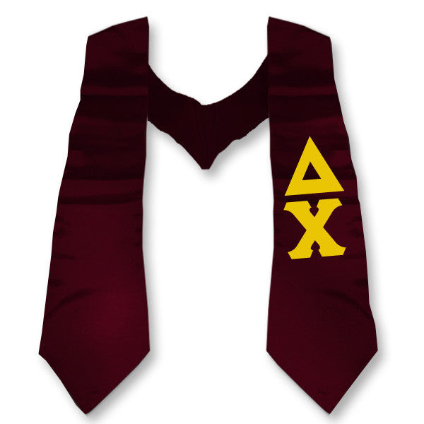 Delta Chi Printed Budget Graduation Stole - CAD