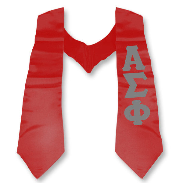 Alpha Sigma Phi Printed Budget Graduation Stole - CAD
