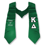 Kappa Delta Graduation Stole with Twill Letters - TWILL