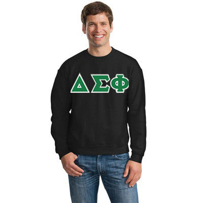Delta Sigma Phi Fraternity 8oz Crewneck Sweatshirt - G180 - TWILL