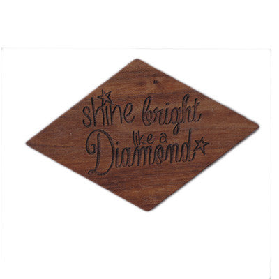 Wooden Slogan Symbols - 329