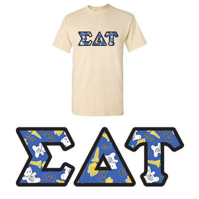 Sorority Printed Pattern T-Shirt - Gildan 5000 - DIG