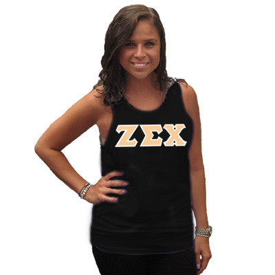 Zeta Sigma Chi Sorority Tank Top - Next Level 3633 - TWILL