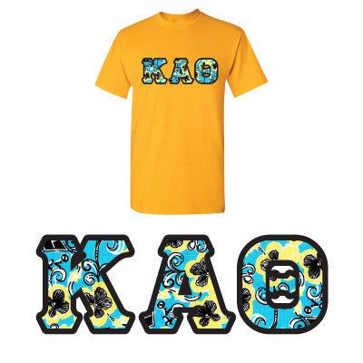 Sorority Printed Pattern T-Shirt - Gildan 5000 - DIG