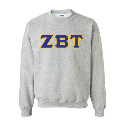 Zeta Beta Tau Fraternity Standards Crewneck Sweatshirt - Gildan 18000 - Twill