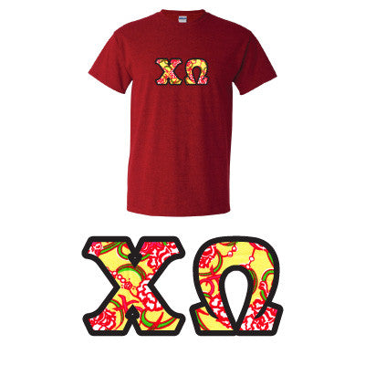 Sorority Printed Pattern T-Shirt - Gildan 5000 - DIG