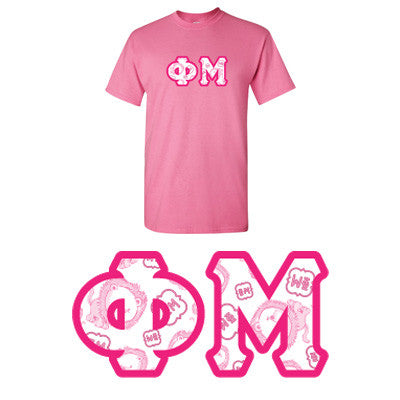 Sorority Printed Pattern T-Shirt - Gildan 5000 - DIG