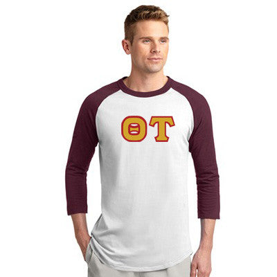 Theta Tau Raglan Baseball Tee - T200 - TWILL