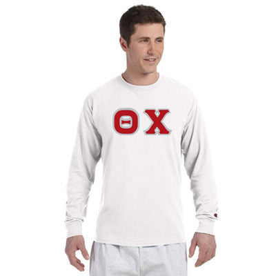Theta Chi Champion Long-Sleeve Tee - Champion CC8C - TWILL