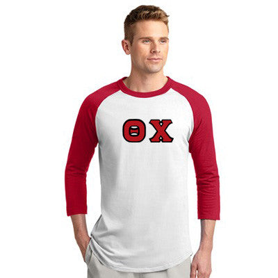 Theta Chi Raglan Baseball Tee - T200 - TWILL