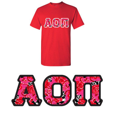 Sorority Printed Pattern T-Shirt - Gildan 5000 - DIG
