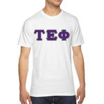 Tau Epsilon Phi Fraternity Jersey Tee with Custom Letters - Bella 3001 - TWILL