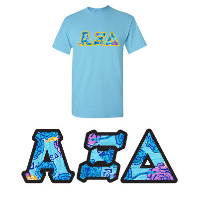 Sorority Printed Pattern T-Shirt - Gildan 5000 - DIG