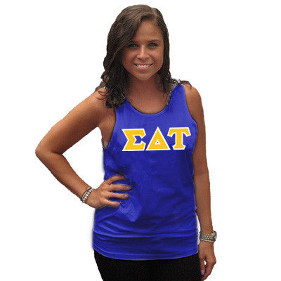 Sigma Delta Tau Sorority Tank Top - Next Level 3633 - TWILL