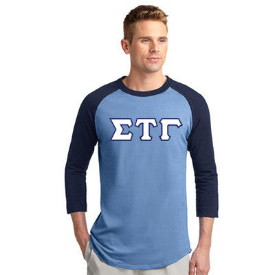 Sigma Tau Gamma Raglan Baseball Tee - T200 - TWILL