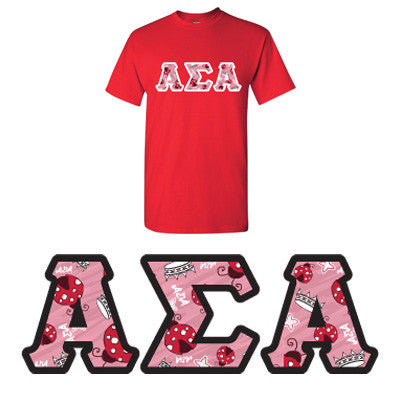 Sorority Printed Pattern T-Shirt - Gildan 5000 - DIG