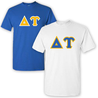 Delta Upsilon Lettered T-Shirt, 2-Pack Bundle Deal - TWILL