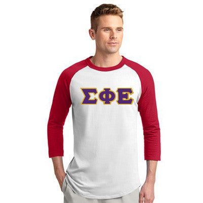 Sigma Phi Epsilon Raglan Baseball Tee - T200 - TWILL